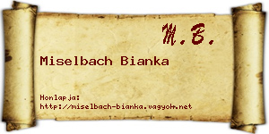 Miselbach Bianka névjegykártya