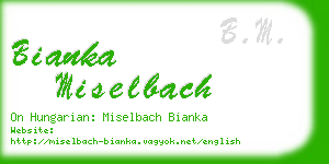 bianka miselbach business card